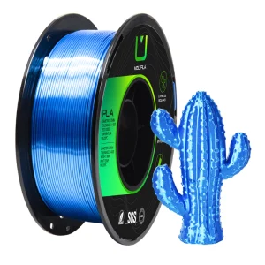 Filamento Pla Silk Azul Safira Metalizado 1kg Multfila