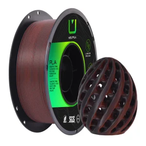 Filamento Pla Matte Duo Color Preto e Vermelho 1KG Multfila 1.75mm